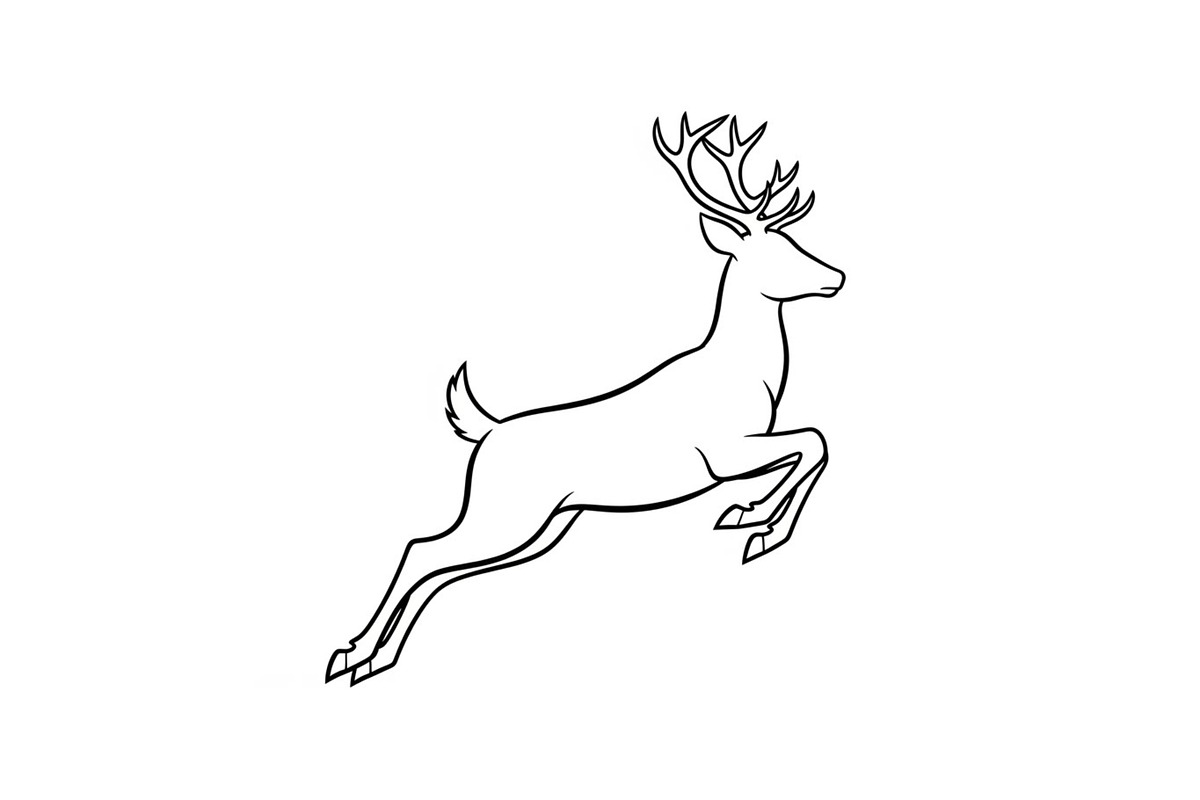 Majestic Deer & Stag Silhouette Bund, an Illustration by jahid234 (Photo 35 of 41)
