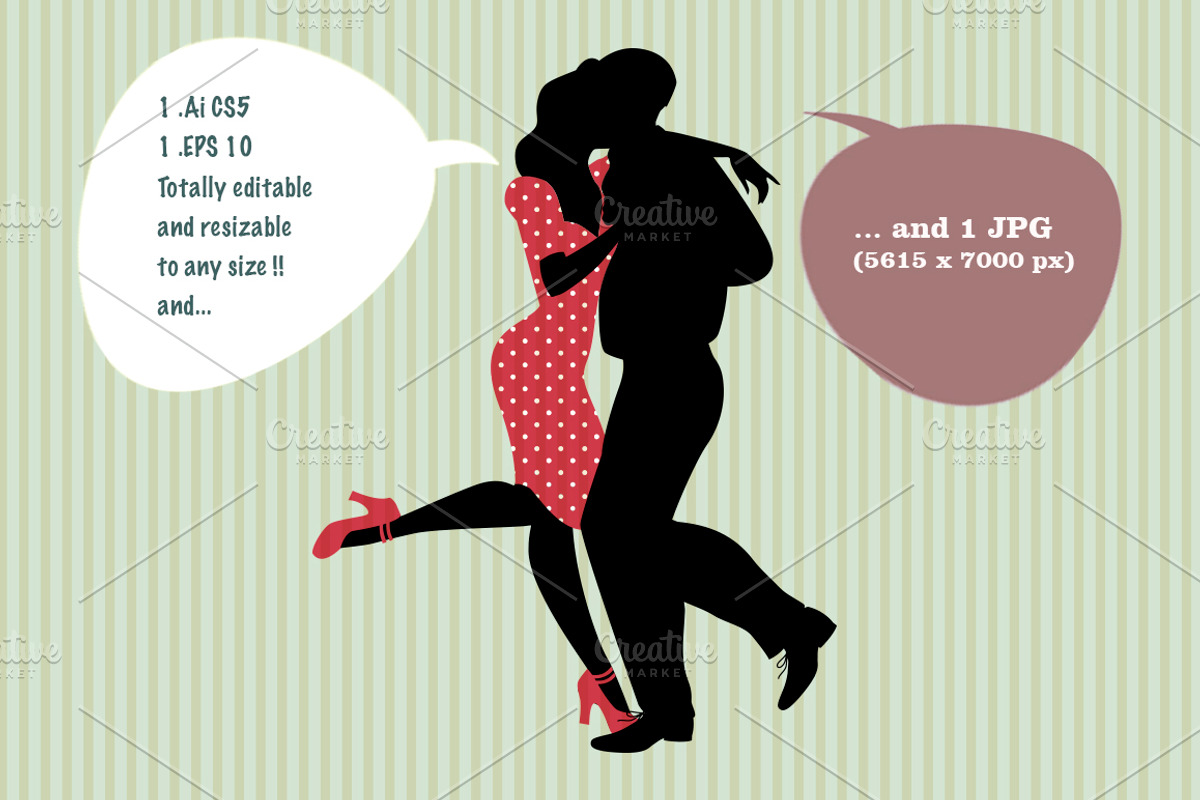Lindy & Swing Party, an Illustration by La Inspiratriz (Photo 2 of 5)