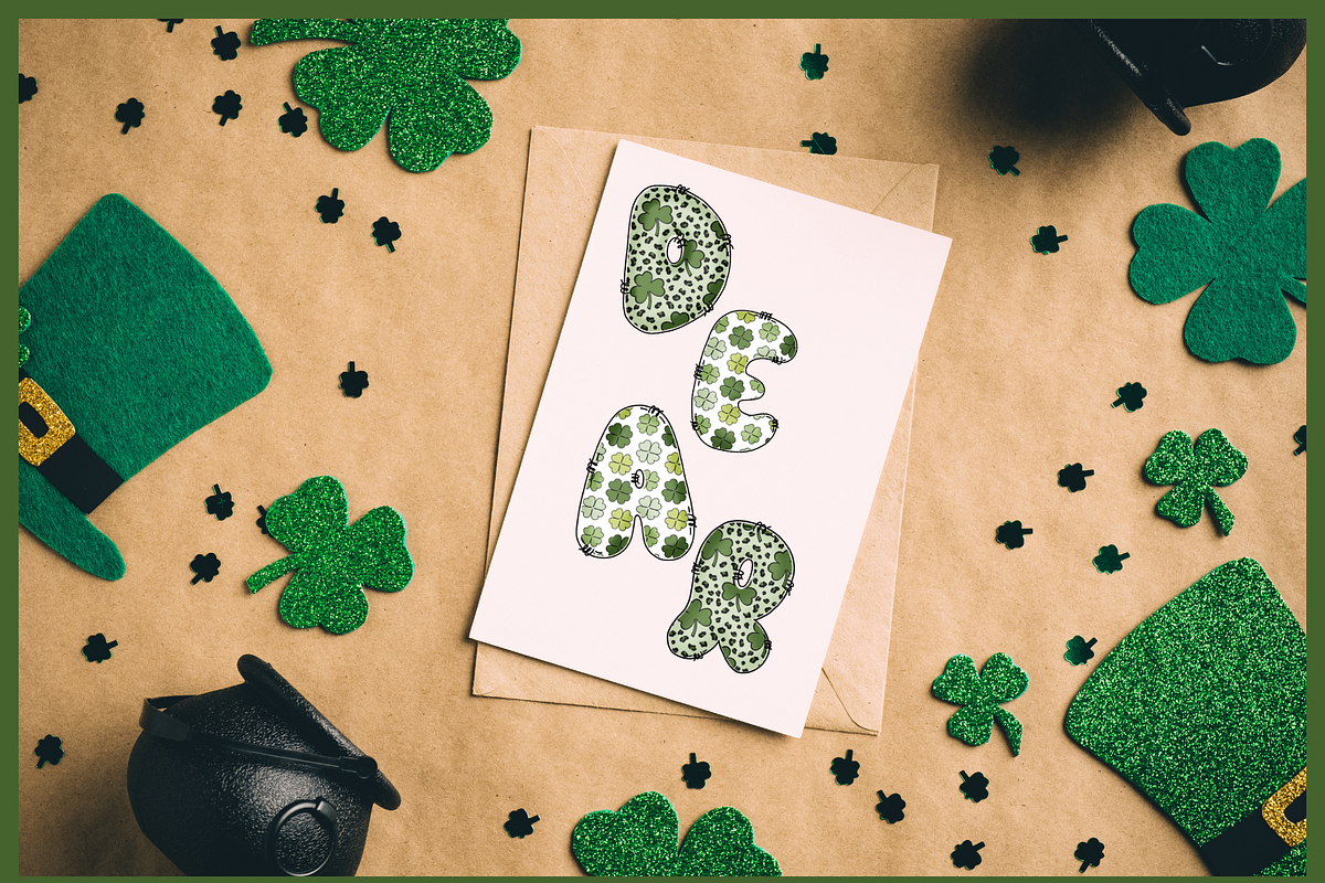 IrishClover-PNG fonts, a Font by It me digital art (Photo 3 of 6)