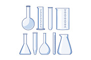 Scientific laboratory glassware set, an Object Graphic by pikepicture (Thumbnail 1 of 3)