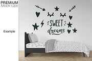 Nursery Bedding, Frame & Wall Mockup, a Household Mockup by mock-ups (Thumbnail 11 of 23)