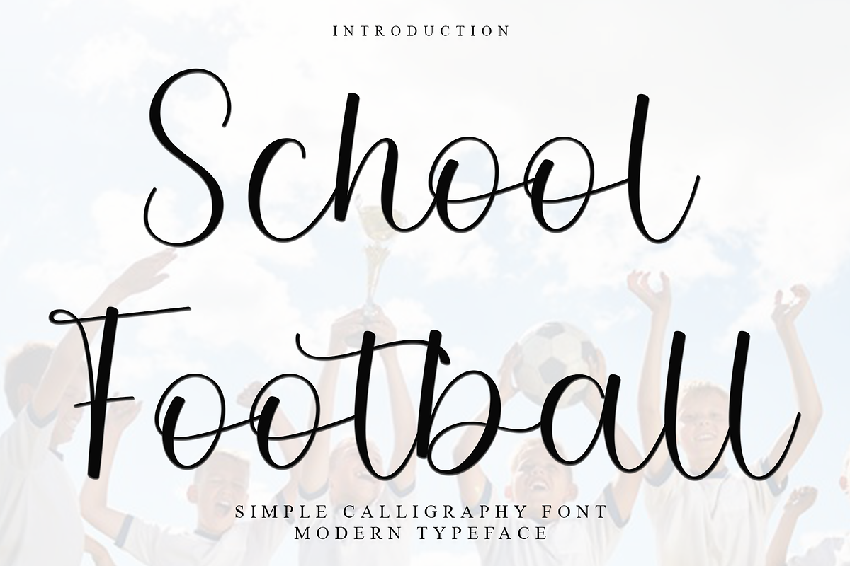 School Football, a Handwritten Font by FreshTypeINK (Photo 1 of 8)
