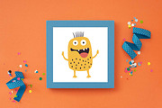 24 Cute Crazy Ugly Monster Character, an Animal Illustration by jongcreative (Thumbnail 5 of 9)
