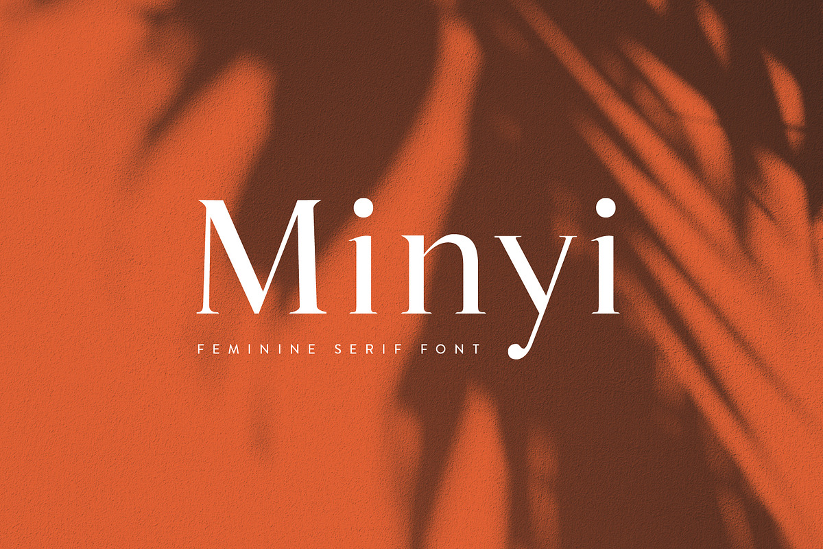Minyi - A Feminine Serif Typeface, a Serif Font by Cassandra Cappello (Photo 1 of 5)