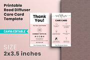 Printable Reed Diffuser Care Card, a Templates & Theme by Snapybiz (Thumbnail 7 of 11)