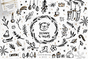 Christmas Clip Art & Lettering, a Decorative Illustration by kite-kit (Thumbnail 3 of 10)