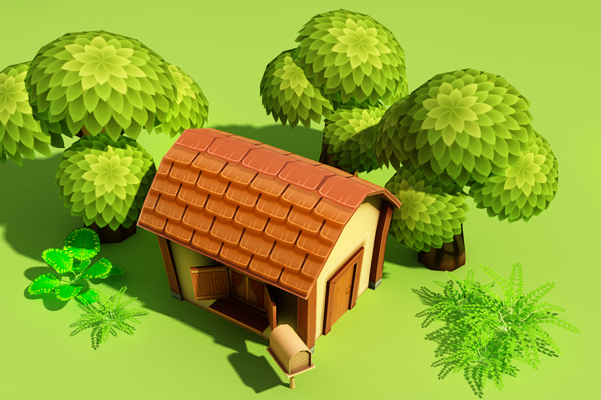 Cartoon Spring Farm, an Environmental 3D Model by Souchenki (Photo 22 of 23)