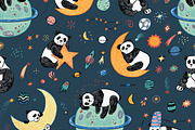 Space Planets and Sleepy Panda, a Pattern Graphic by GooseFrol (Thumbnail 5 of 9)