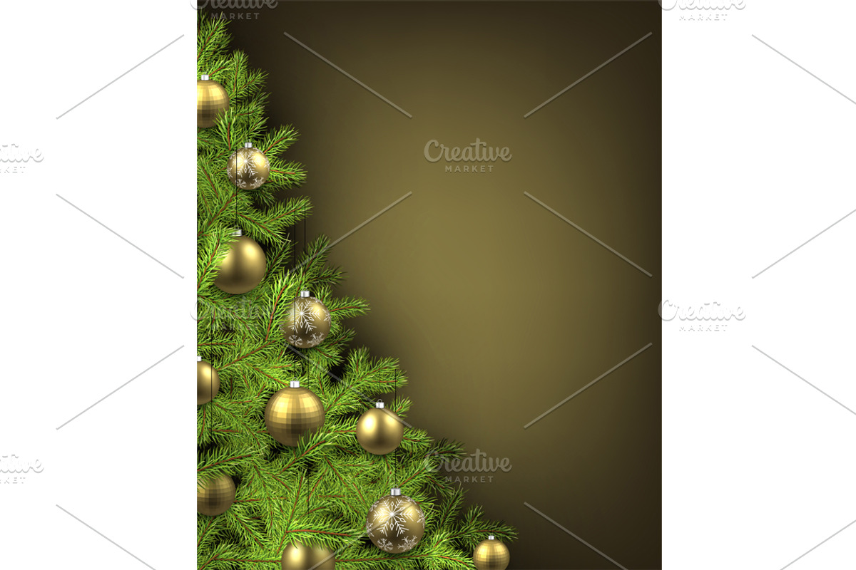 Big golden Christmas & New Year set, a Decorative Illustration by Vjom (Photo 6 of 30)