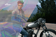 Retro Holographic Photo Effect, a Layer Style Add-On by WudelMbois Studio (Thumbnail 2 of 3)