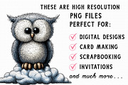 Whimsical Baby Snowy Owl Clipart, an Illustration by Libby Wishes (Thumbnail 5 of 9)