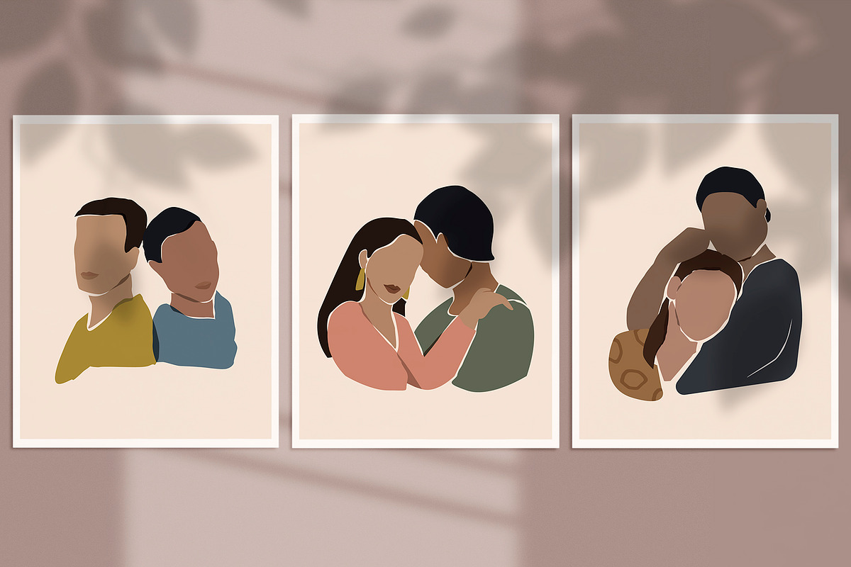 Lovers abstract collection, a Decorative Illustration by BSVIT (Photo 3 of 6)