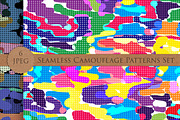 CAMOUFLAGE seamless patterns set, a Pattern Graphic by Futurel (Thumbnail 1 of 6)