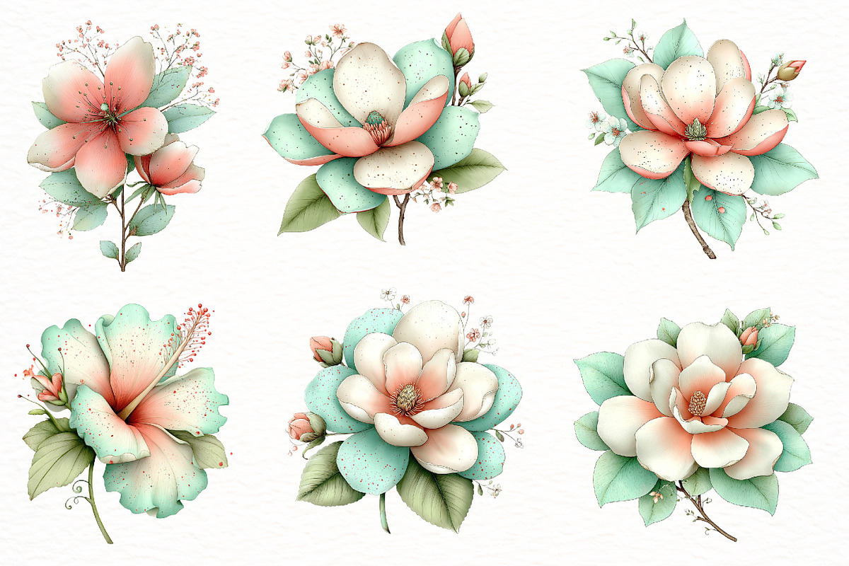 Whimsical spring Flower clipart, an Illustration by Designworld (Photo 2 of 8)