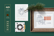 Boho Christmas, a Decorative Illustration by KetteCreate (Thumbnail 7 of 13)