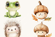 Watercolor Cute Forest Animal, an Animal Illustration by Design Scotch (Thumbnail 7 of 9)