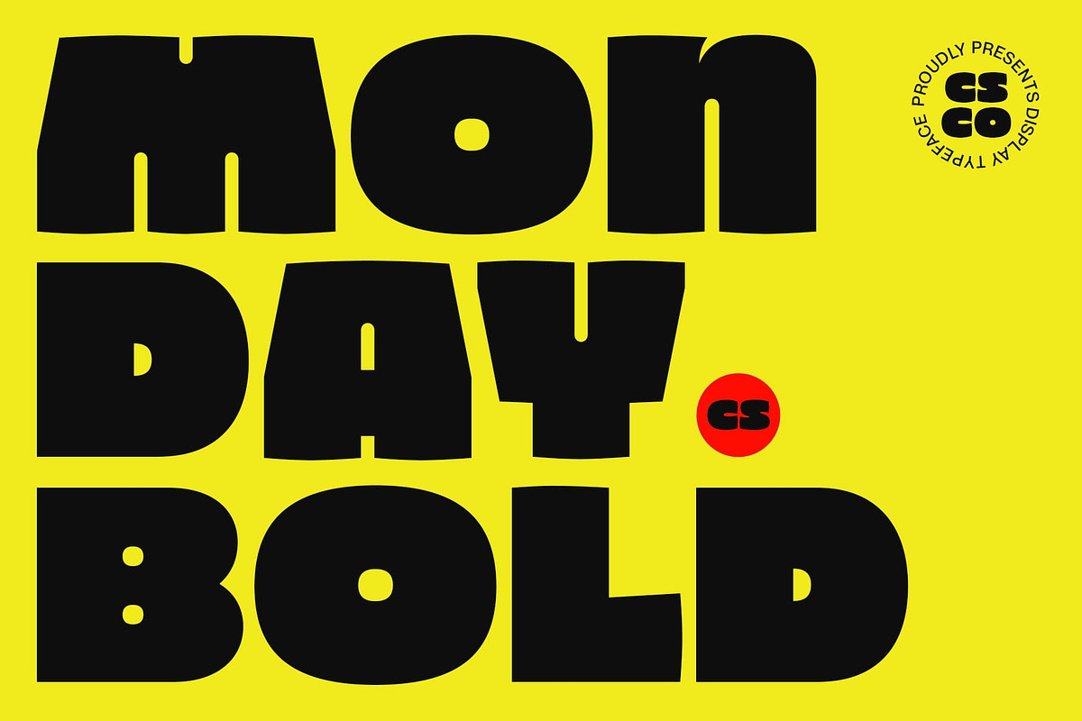 CS Monday – Bold Font, a Sans Serif Font by Craft Supply Co. (Photo 1 of 8)