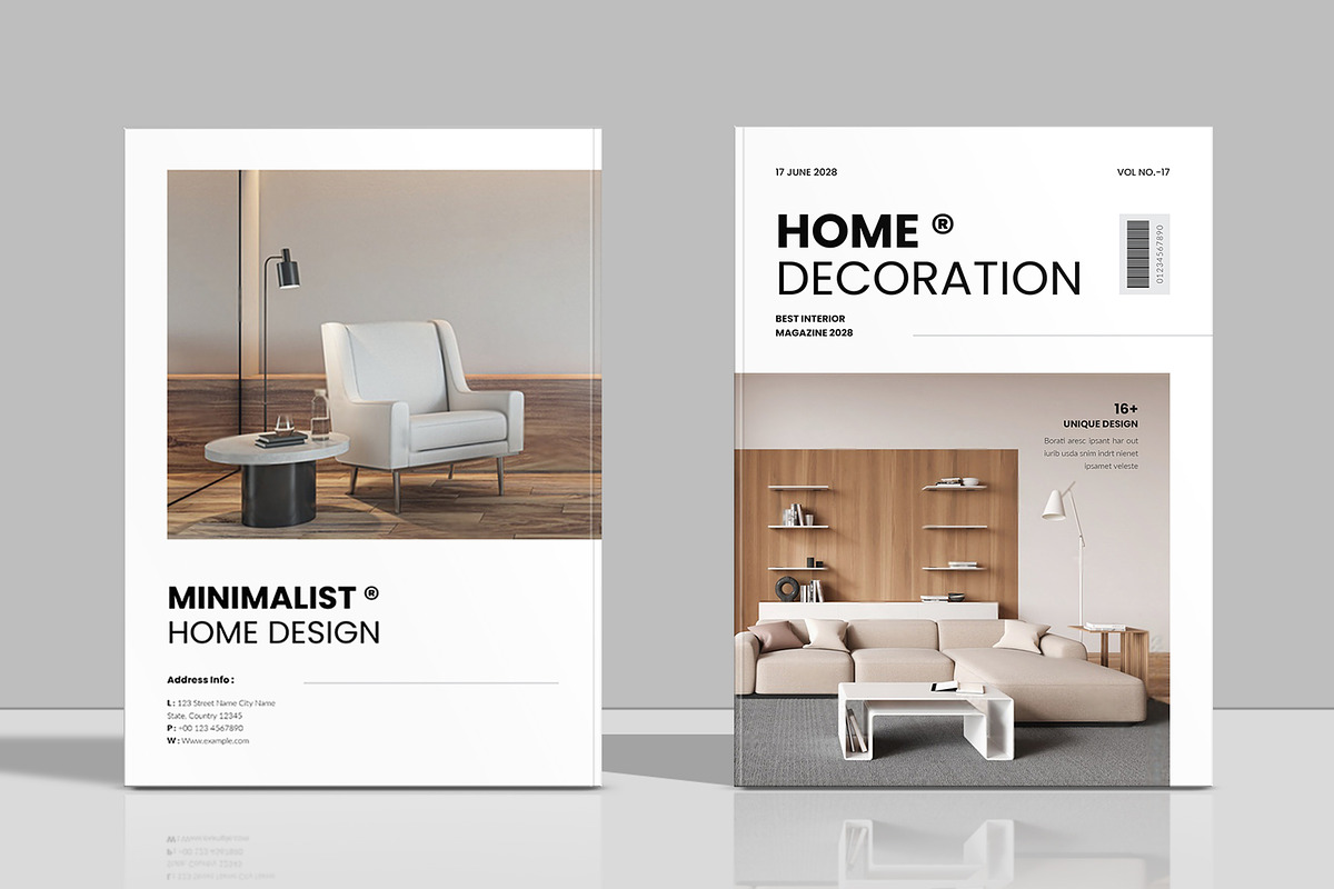Interior Design Magazine Template, a Magazine Template by Spark_Creative (Photo 9 of 12)