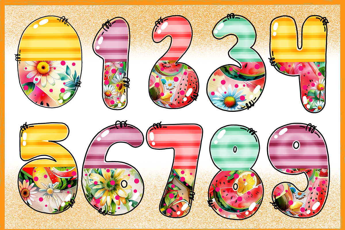 Summer Fruity-PNG fonts, a Symbol Font by It me digital art (Photo 8 of 8)