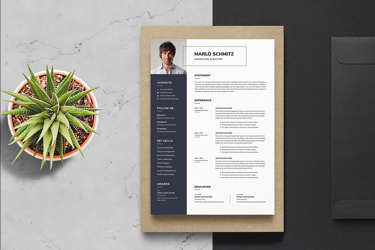 Modern Resume Template CV