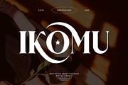 IKOMU UNnique Serif Typeface, a Serif Font by yaqublekker (Thumbnail 1 of 9)