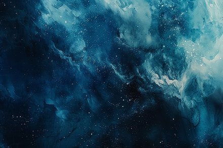 Dark blue watercolor sky., a Background Photo by MistyDay