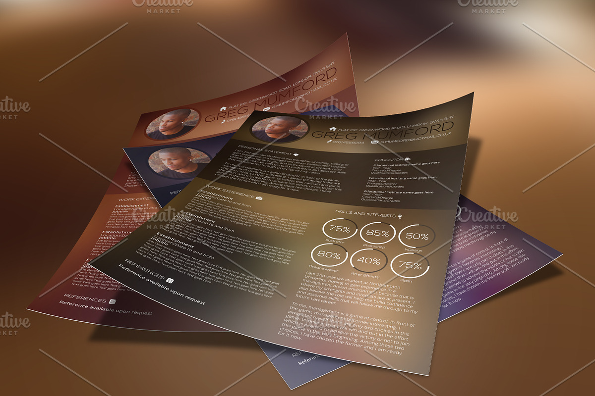 The Muffin Collection CV, a Resume Template by Valeur Design (Photo 2 of 6)