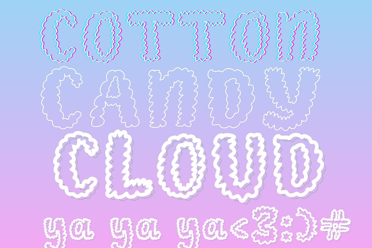 Cotton Candy Cloud Font, a Handwritten Font by Eryn Rose Design (Photo 4 of 10)