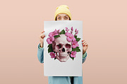 Floral Skull Clipart Png, an Illustration by Forhadx5 (Thumbnail 2 of 6)