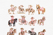 Cowgirl Clipart Palomino Horse, a Person Illustration by Invite to Clipart (Thumbnail 3 of 9)