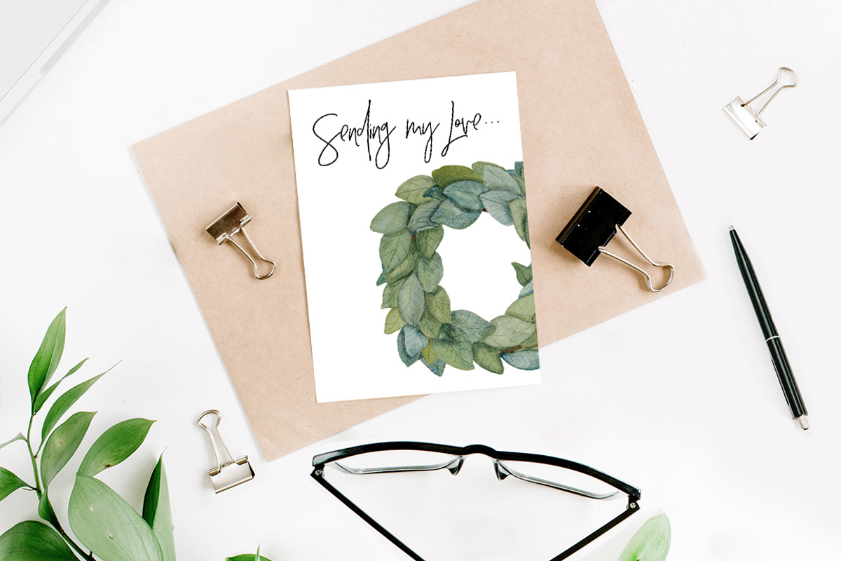 Magnolia Wreath Watercolor png, a Background Graphic by DailyMiracleDigitals,LLC (Photo 2 of 5)
