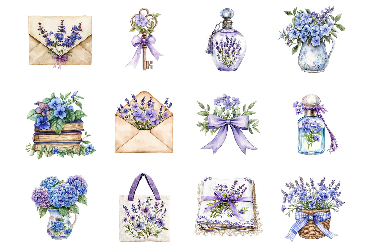 watercolor Cottage Garden PNG, a Seasonal Illustration by Designking (Photo 2 of 5)