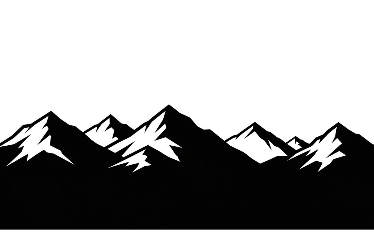 50 Mountain Landscape Silhouette Bun, an Illustration by Designer_Momina (Photo 47 of 51)