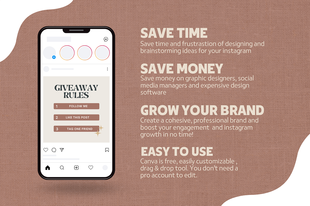 Instagram Giveaway Template preview 2