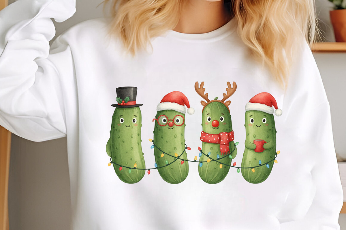Christmas Pickle,Funny Christmas PNG, an Illustration by SinaCreation (Photo 5 of 7)