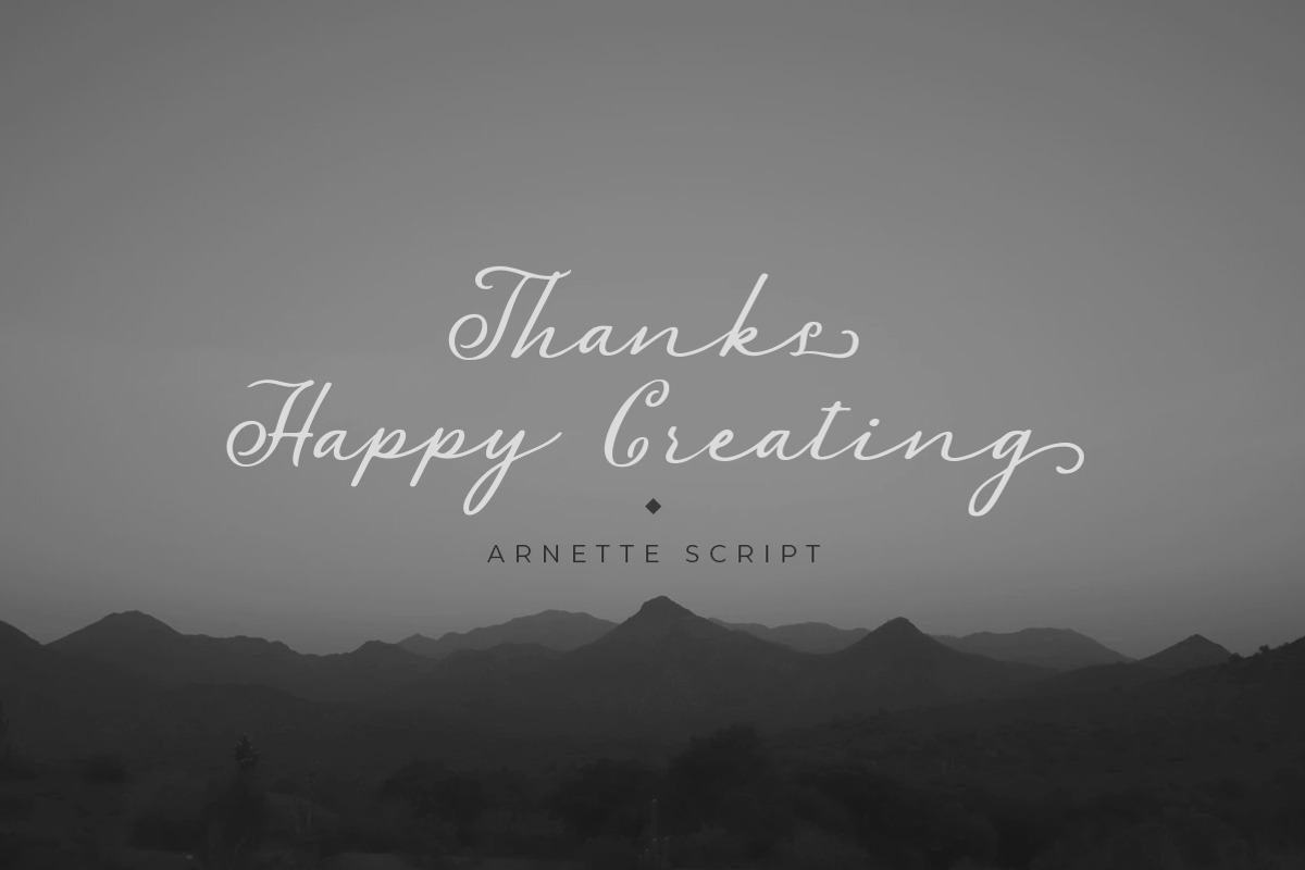 Arnette - Handwritten Script, a Script Font by Littlehand (Photo 3 of 10)