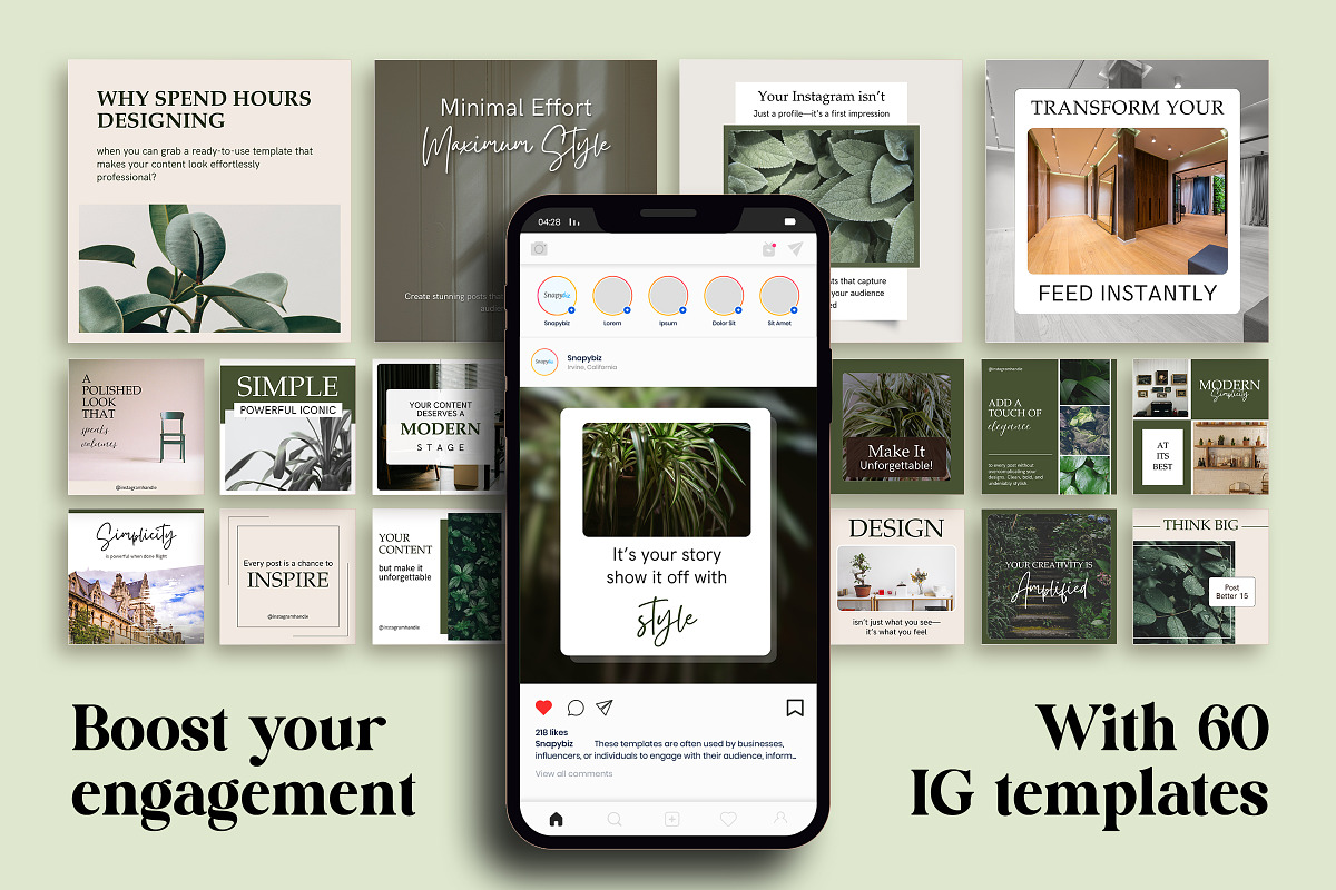 Modern Instagram Canva Post Template preview 4