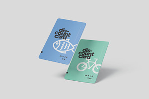 Portrait Discount Card Mockups