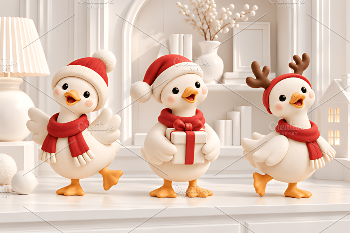Christmas Goose Figurine STL 3D, a Characters & Person 3D Model by Design Station (Photo 1 of 3)