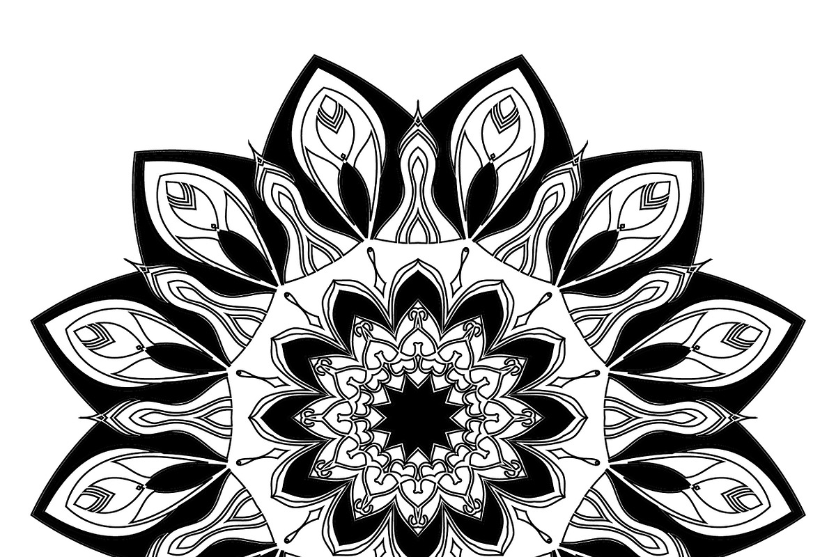27 mandala vector backgrounds design, a Pattern Graphic by NJ Himel (Photo 12 of 28)