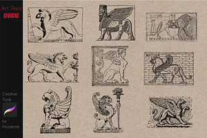 Mythology Statue Stamps Ancient Gods