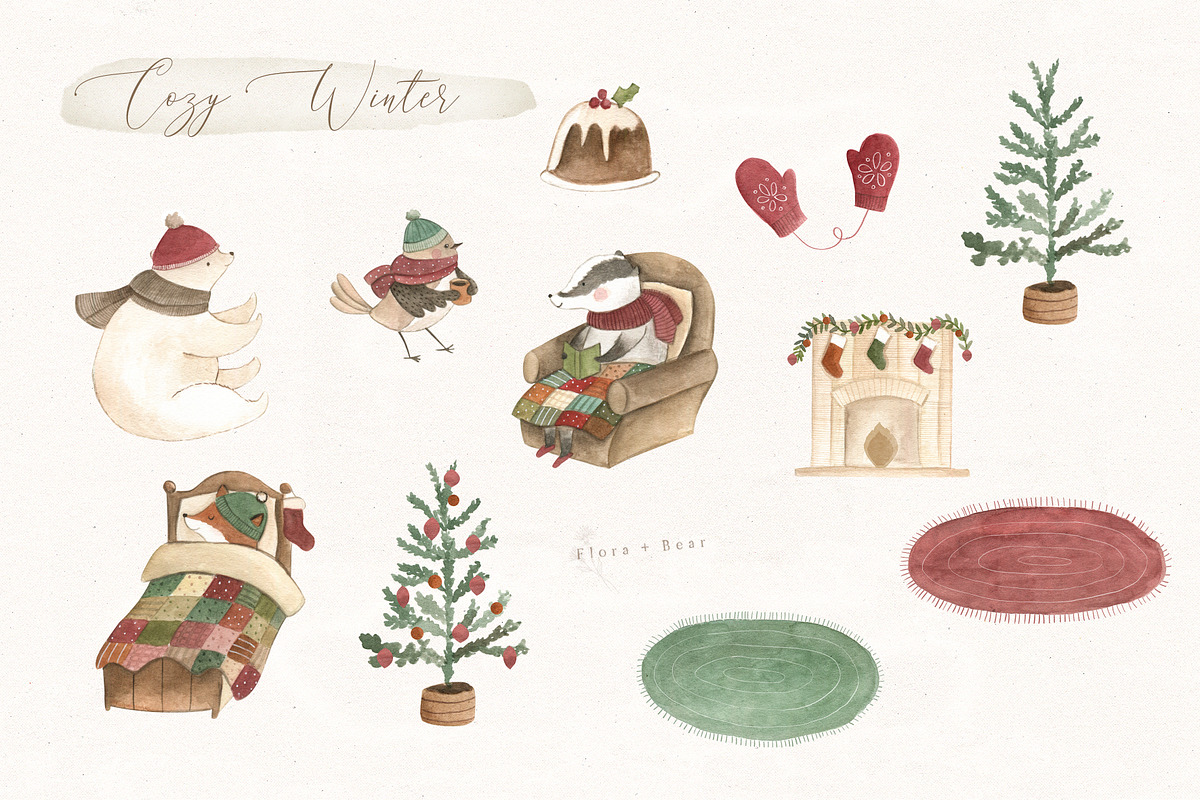 Cozy Winter, an Animal Illustration by Flora+Bear (Photo 2 of 6)