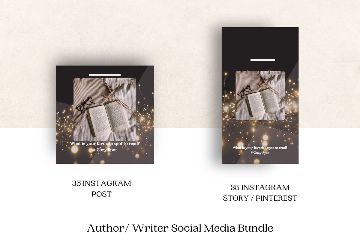 Lavender Author Instagram Template, a Social Media Template by Little Creative Scribbles (Photo 7 of 10)