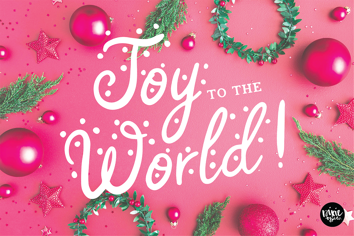 AFTERGLOW a Christmas Snow Font preview 8