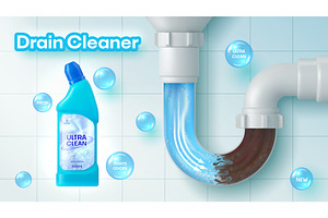 Realistic bathroom drain pipe, a Technology Illustration by Buch&Bee