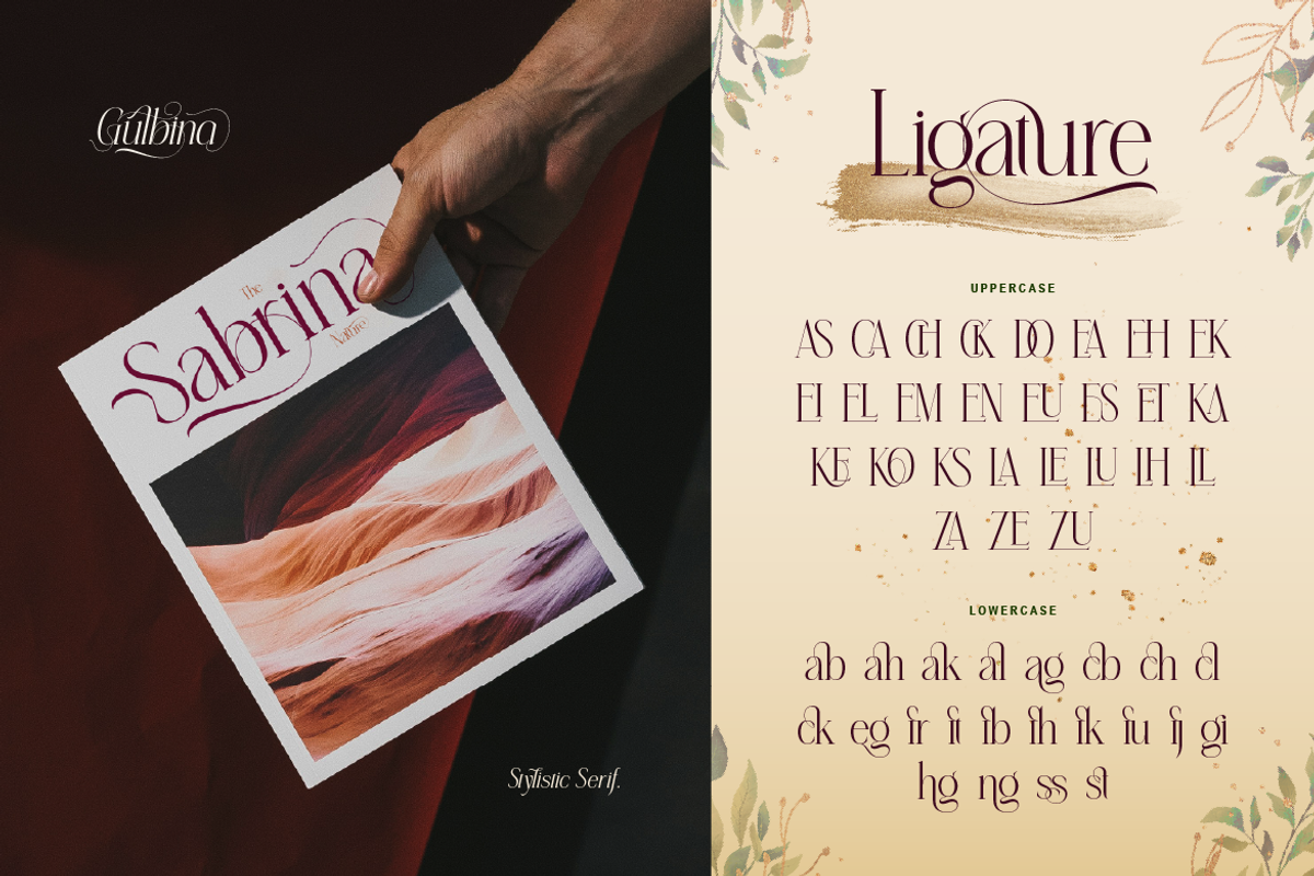 Gulbina, a Serif Font by Burntilldead (Photo 5 of 12)
