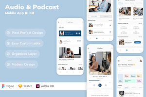 Audio & Podcast Mobile App UI Kit