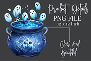 Watercolor Halloween Cauldron Clipar, an Illustration by Rose Art (Thumbnail 6 of 7)
