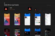 Mobile OS Icon Template Mockup - PSD, an iPhone Mockup by Asylab (Thumbnail 16 of 34)
