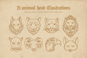 Animal Linear Logo Illustrations